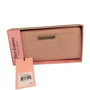 Juicy Couture Pink Diamond Zip Around Wallet in Box